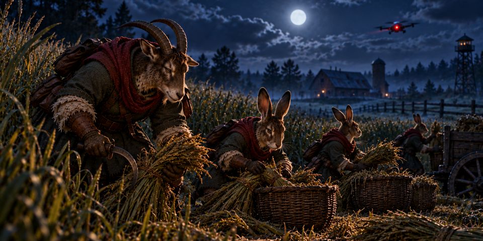 Harvest at night